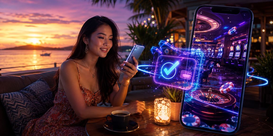 Pemain dari Kota Kinabalu menggunakan aplikasi kasino di telefon pintar